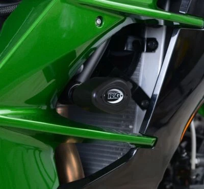 Bobinas de protección contra choques R&G negras Aero para Kawasaki Ninja H2 SX SE ZX1000 18-22 Foto 1 de 4