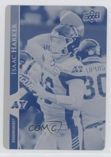 2021 Upper Deck CFL Printing Plate Cyan 1/1 Isaac Harker #151 l5j