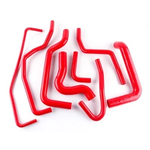 Red For 1996 1997 1998 1999 2000 Fiat Coupe 2.0 20V Turbo Silicone Hose 8pcs - Picture 1 of 11