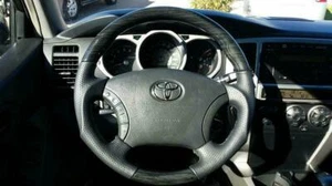 Toyota 4RUNNER 2003-2009 BLACK wood genuine leather steering wheel-SPORTS - Bild 1 von 7
