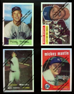 1996 Topps Finest Mickey Mantle Refractor Lot of 8 W/ Coating - Picture 1 of 4