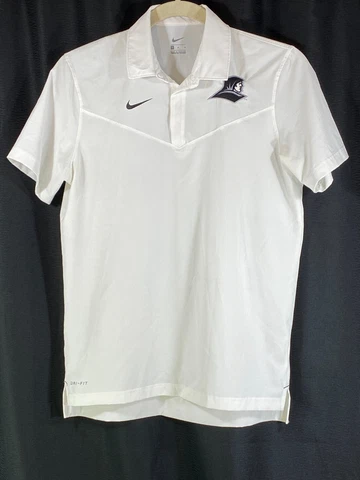 Nike Providence College Friars Dri-Fit Polo Golf Shirt White Mens M NWOT Cover