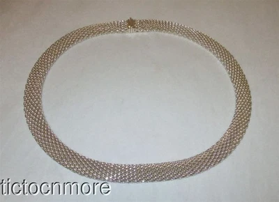 TIFFANY & Co SOMERSET COLLAR COLLAR PLATA ESTERLINA MALLA ¡SIN PRECIO BASE!! Foto 1 de 4