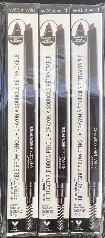 Wet N Wild Ultimate Brow Retractable Eyebrow Pencil Medium Brown 627a