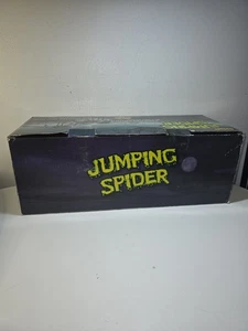 Spirit Halloween JUMPING SPIDER (black) Original Box Motion Activated (21” Size) - Picture 1 of 12
