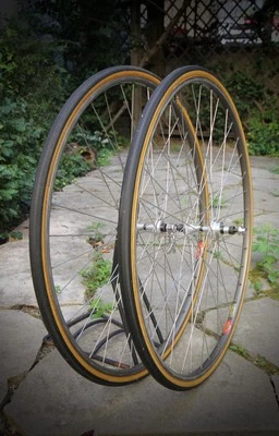 Campagnolo Nuovo Record Low Flange Hub 1034 / Mavic GP4 Tubular Rim / Wheel Set - Bild 1 von 4