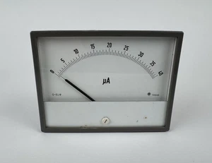 Messgerät Einbauinstrument - Drehspulinstrument Amperemeter 0-40 Mikroampere - Bild 1 von 6