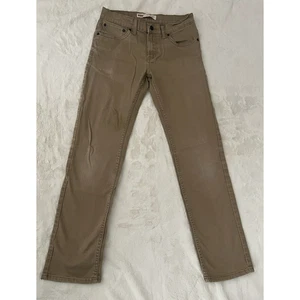 Levi’s 511 Slim Boys Straight Leg Khaki Jeans Size 16Reg (28X28) Distressed - Picture 1 of 8
