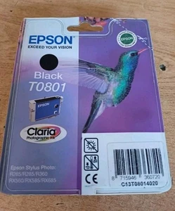 EPSON Black T0801 CARTUCCIA ORIGINALE NUOVA - Imagen 1 de 1
