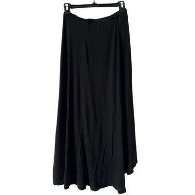 PLEIONE Black Women’s Ruffle Asymmetric Long Skirt Sz M - Image 1 of 4