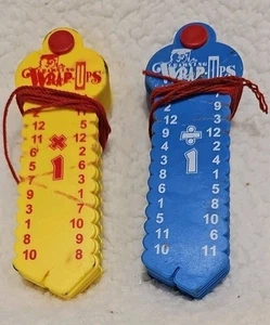Learning Wrap-Ups Multiplikation & Division Schlüssel Set gelb blau pädagogisch Vintage - Bild 1 von 4