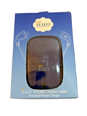 Cargador de alimentación universal Halo ligeramente usado alimentación de bolsillo 6000 caja original Foto 1 de 4