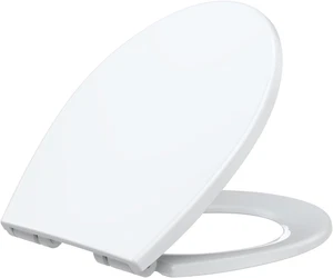 Toilet Seat,Round Toilet Seat with Quiet Close, Quick Release Hinges,Slow Close - Picture 1 of 12