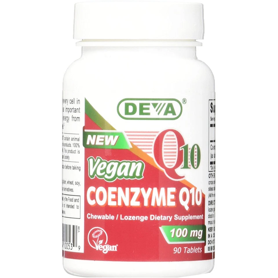 Deva Vegan Coenzyme Q10 100 Mg 90 Tablets Foto 1 de 1