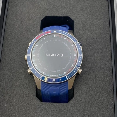 Garmin MARQ Captain (Gen 2) - Titanium - Luxury GPS Smartwatch - Very Good Cond. - Image 1 of 4