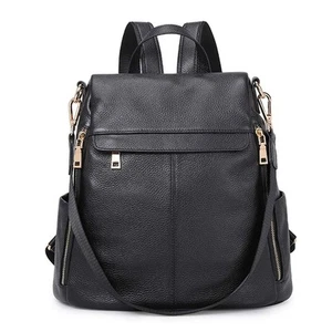Women's Anti-Theft Backpack Purse Genuine Leather Shoulder Bag Fashion Ladies... - Picture 1 of 6