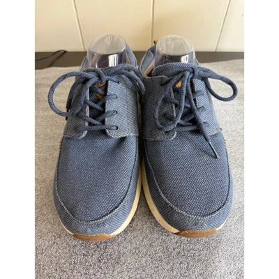 Reef Boat Shoes Men's Size 11 Blue Canvas Sneakers Lace Up Casual Comfort - Image 1 of 4