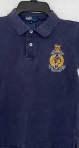 Vintage Polo Ralph Lauren Boys Shirt Polo Nautical Crest Blue Youth Size 6 Beach - Picture 1 of 10
