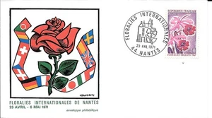 France 1971 Fdc Floralies Internationales Yt 1528 - Picture 1 of 1