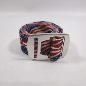 Croakies Belt American Flag Red White And Blue Adjustable Belt 50" - Picture 1 of 6