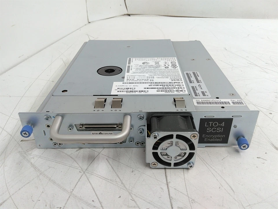 IBM 45E1556 45E3303 LTO 4 Ultrium 4-H SCSI Encryption Enabled Tape Drive Module  - Image 1 of 4
