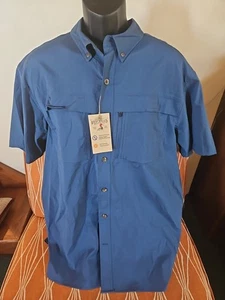 Redhead Brand Fishing Shirt XL Blue Short Sleeve New With Tags Sun Protection - Picture 1 of 11