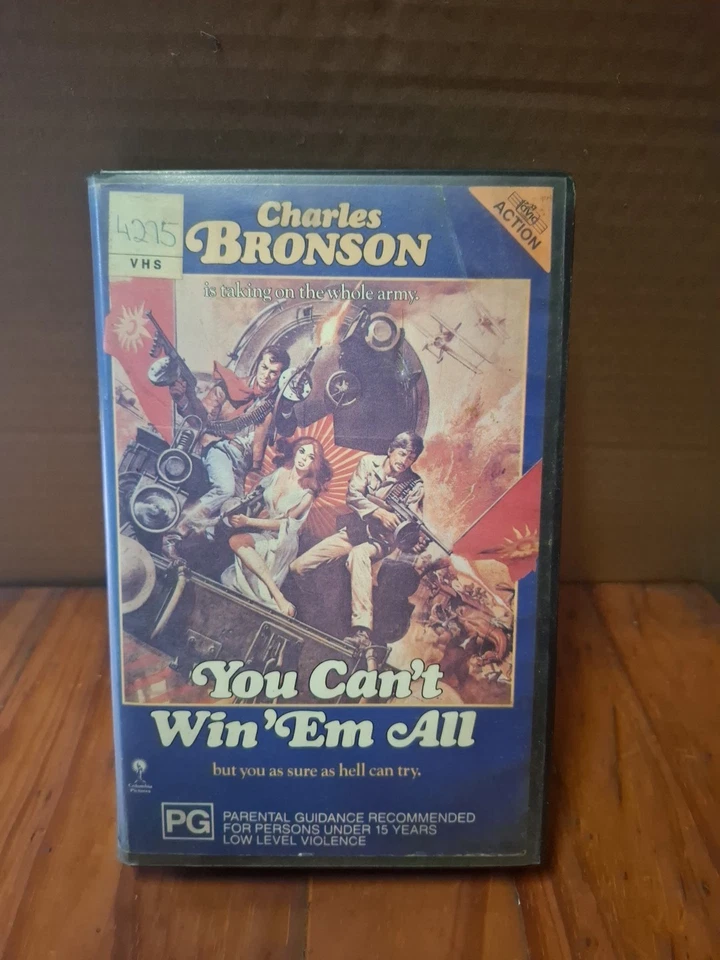 You Cant Win Em All Vhs (Charles Bronson) 1970 Rare Grey Tape - Image 1 of 4