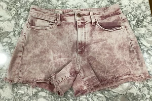 Pantalones Cortos de Jean Rosa Midi de Tiro Alto Universal Thread para Mujer - Talla 8/29 - Imagen 1 de 4