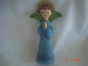 HÜBSCHER MCM JAPAN PAPPMACHE BETENDER ENGEL ORNAMENT gemarkt "Japan" - Bild 1 von 8