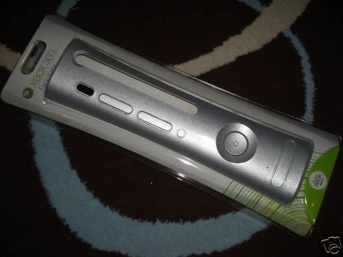 MICROSOFT XBOX 360 ORIGINAL OFFICIAL CONSOLE FACEPLATE FASCIA SILVER BRAND NEW!! - Image 1 of 1