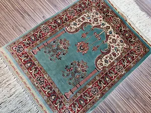 231186-Wunderschöner Original Türkischer Hereke,Reine Seide,15x15/cm²,Carpet,Rug - Bild 1 von 12