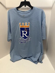 Kansas City Royals New Era Herren 3XL Powder Blue KC Baseball Crown Logo MLB T-Shirt - Bild 1 von 6