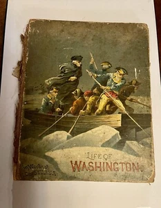 RARE 1893 CopyLife Of George Washington In Word One Syllable Illustrated Antique - Imagen 1 de 15