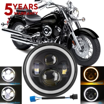 Faros LED Halo DRL 1 PIEZA para motor Buell Lightning 1996-2010 5,75" 5-3/4 pulgadas Foto 1 de 4