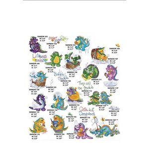 "SPECIAL OFFER" MACHINE EMBROIDERY DESIGNS ON A USB - 80 DRAGON'S LAIR/WHIMSY - Picture 1 of 24