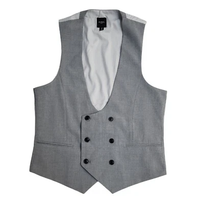Avail Dark Grey Smart Formal 2 Pocket Waistcoat Men's S 38" - Image 1 of 4