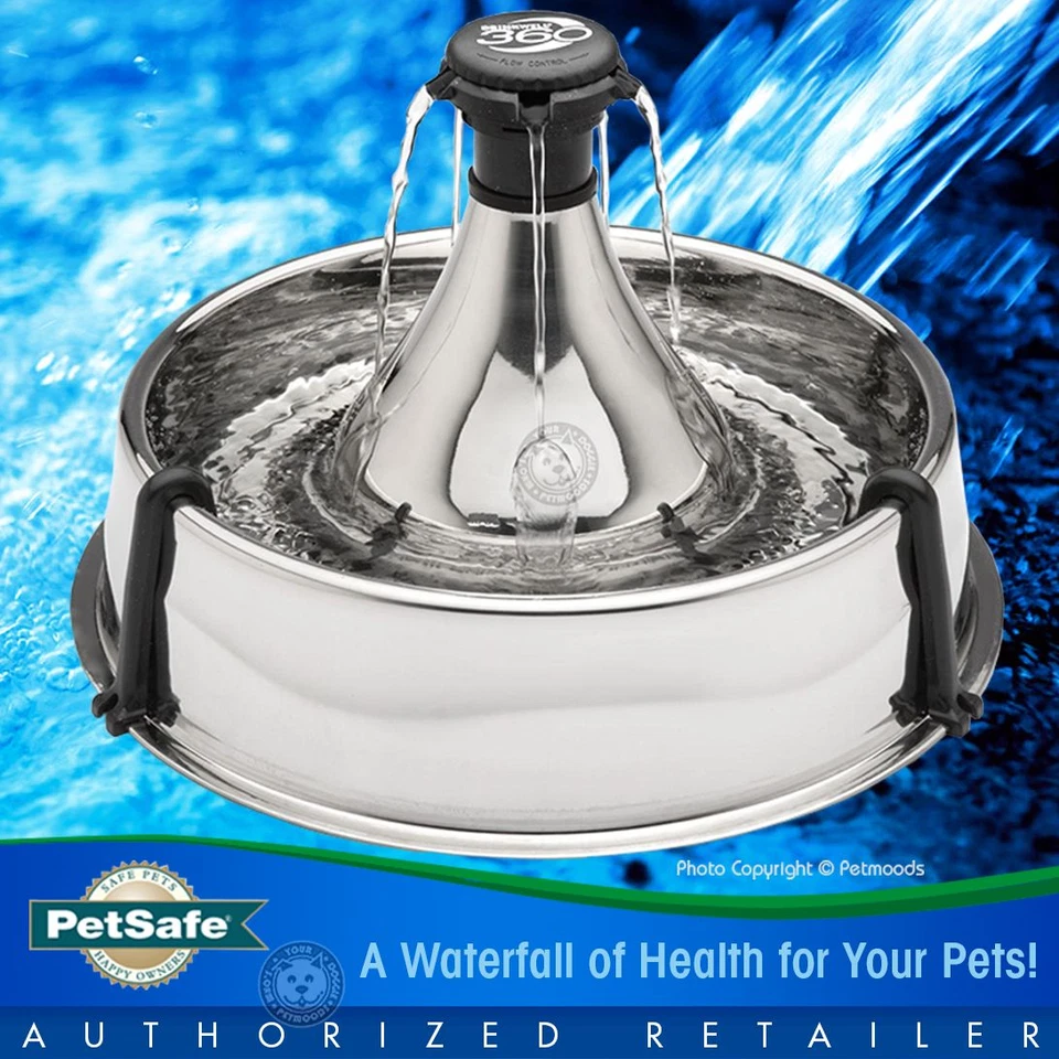 Drinkwell 360 Fountain Multi Pet Stainless Steel for Dogs & Cats PWW00-13705