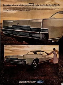 VINTAGE 1969 MERCURY MARQUIS CAR PRINT AD - Picture 1 of 1