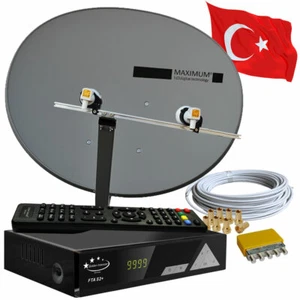 1 TV Türkisches TV Sat Anlage Maximum  E-85 Full HD Sat-Receiver 42°+19° LAN USB - Bild 1 von 11