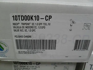 Kohler K-10TD00K10-CP Mach Tripoint DC 1.0GPF Closet toilet Flush valve Chrome - Picture 1 of 1