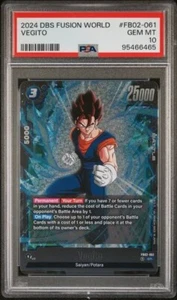 Vegito FB02-061 Dragon Ball Super Fusion World Blazing Aura SR Card PSA 10 GEM - Bild 1 von 2