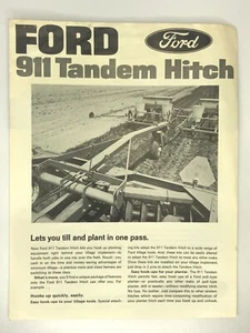 Ford 911 Tandem Hitch Dealer Brochure Tractor Equipment Canada Original - Bild 1 von 4