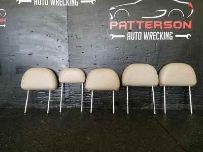 2004 MERCURY MOUNTAINEER SET OF FRONT & REAR SEAT HEADREST TAN LEATHER - Изображение 1 из 4