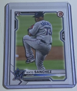 Sixto Sanchez 2021 Bowman Rookie RC #13 Miami Marlins