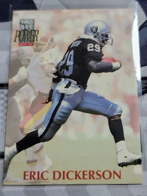 ERIC DICKERSON 1992 Pro Set Power #129.  RAIDERS - Image 1 of 2