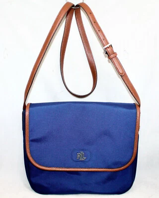 Bolso Bandolera LAUREN RALPH LAUREN Bainbridge Azul Nylon Solapa Foto 1 de 4