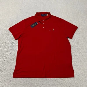 Polo Ralph Lauren uomo extra large rossa slim fit performance pony casual b - Foto 1 di 13