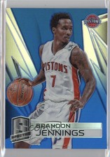 2014-15 Panini Spectra Blue Prizm /49 Brandon Jennings #53