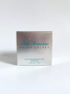 RALPH LAUREN PURE TURQUOISE WOMEN PERFUME EDP 2.5 FL OZ SPRAY 75 ML NIB - Picture 1 of 4