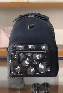 HOT!* Authentic MCM Stark BACKPACK Unisex Small Size Black/Navy Color $1190 - Picture 1 of 12